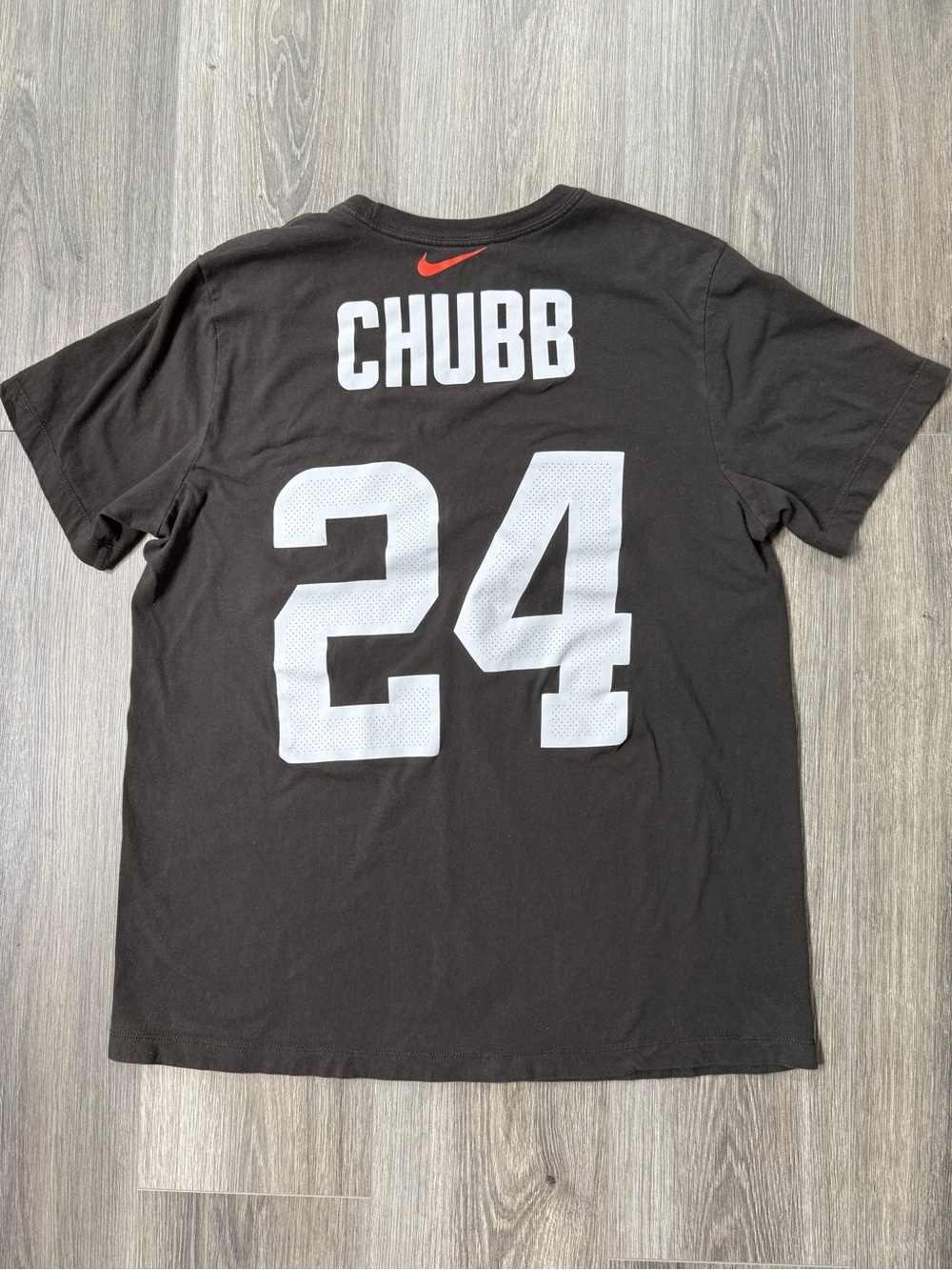 Cleveland Browns Nike Nick Chubb #24 Tshirt Large Brown NFL Tee Dawg Pound - Picture 8 of 9